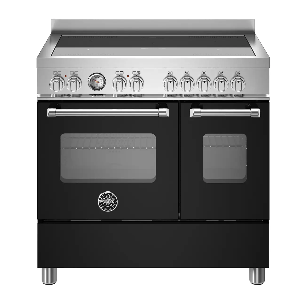 Master Induction Range 90cm with Double Oven, Matte Black