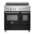 Master Induction Range 90cm with Double Oven, Matte Black