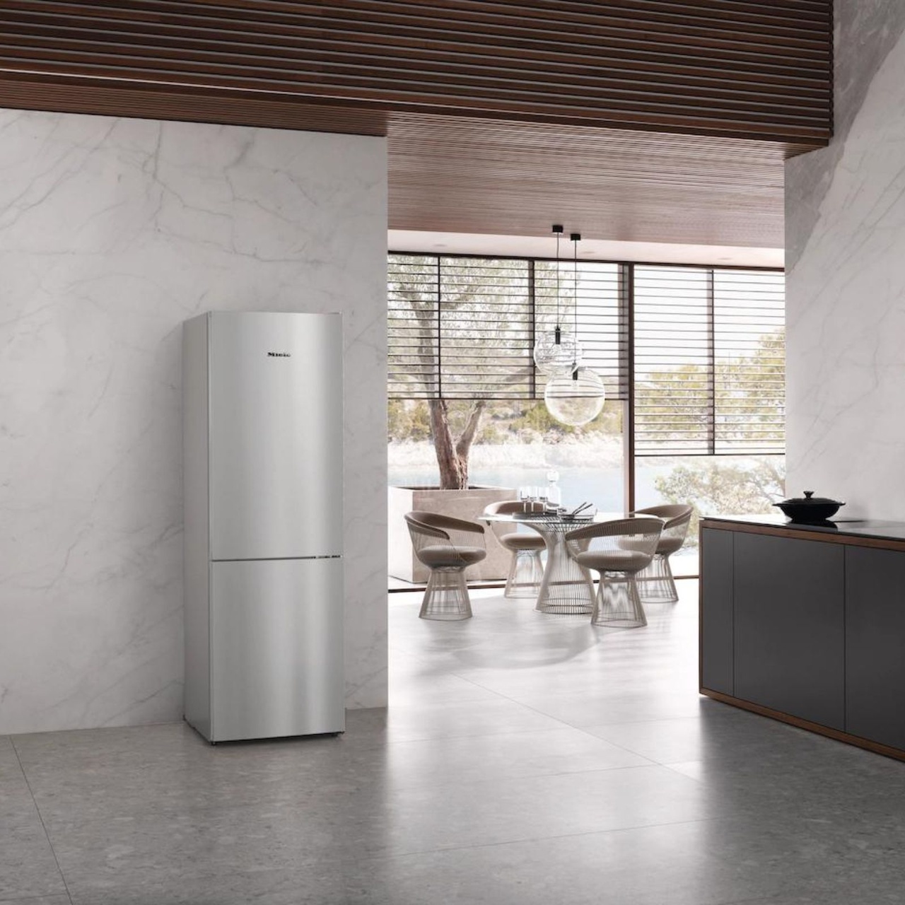 Miele Fristående kyl/frys KFN 4374 ED Rostfritt