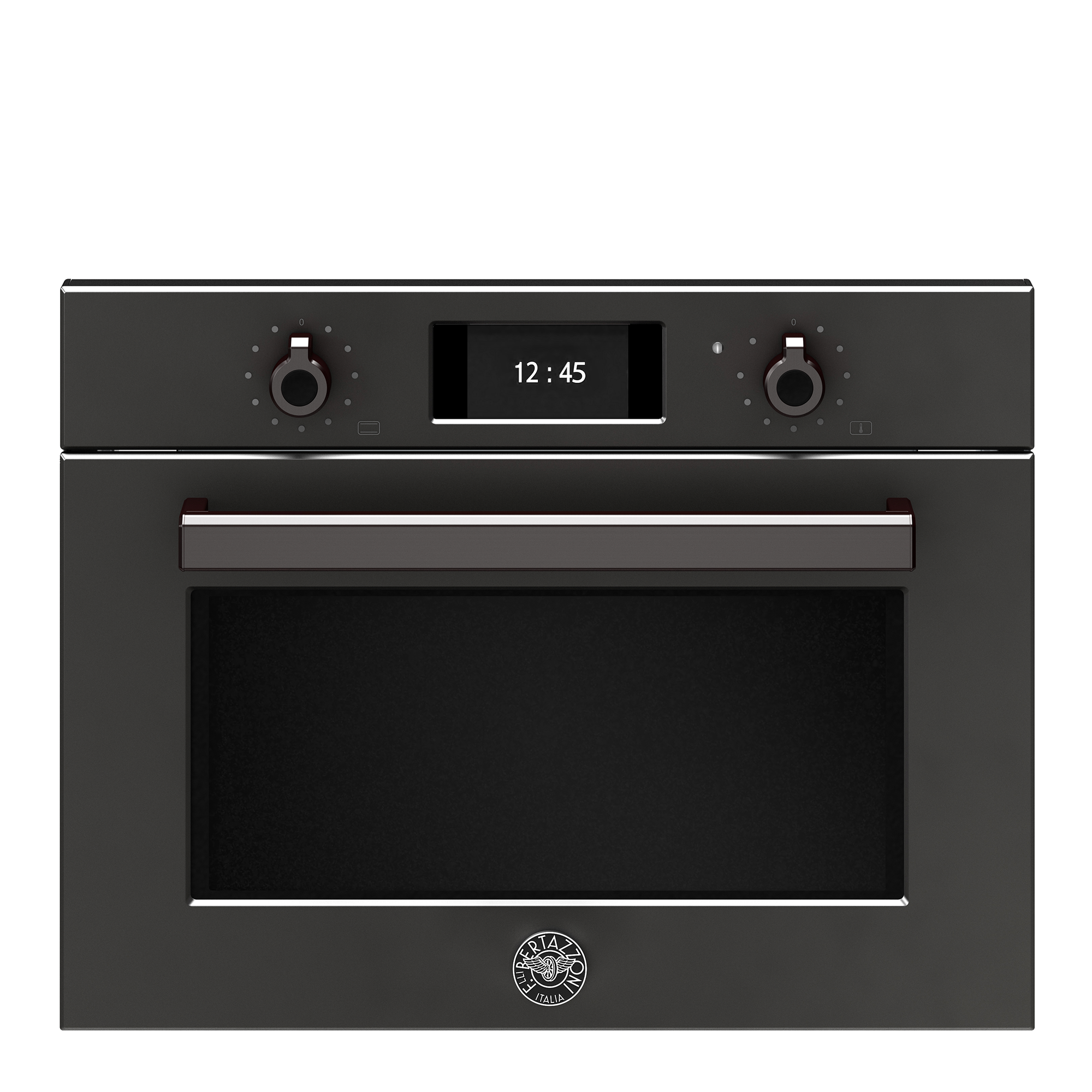 Professional Oven with Microwave 45cm, Matte Black Carbon