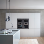 Professional Oven with Microwave 45cm, Matte Black Carbon
