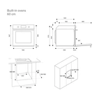 Heritage Built-in Oven 60cm, Matte Black