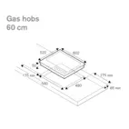 Bertazzoni Heritage Gashäll 60cm, mattsvart