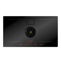 Induction Cooktop with Built-in Fan, 80cm