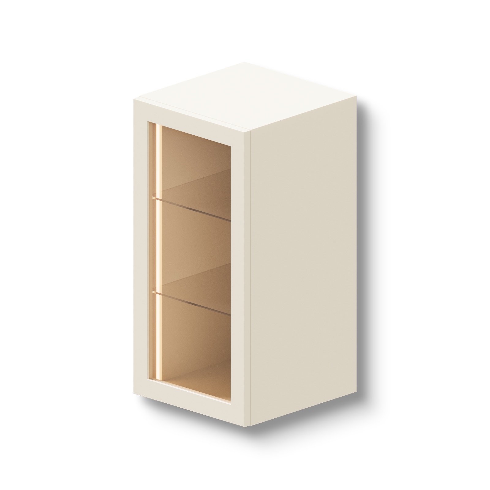 Vitrin väggskåp 40x39x80 cm