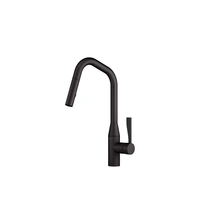 Sync Square Kitchen Mixer with Shower Matte Black