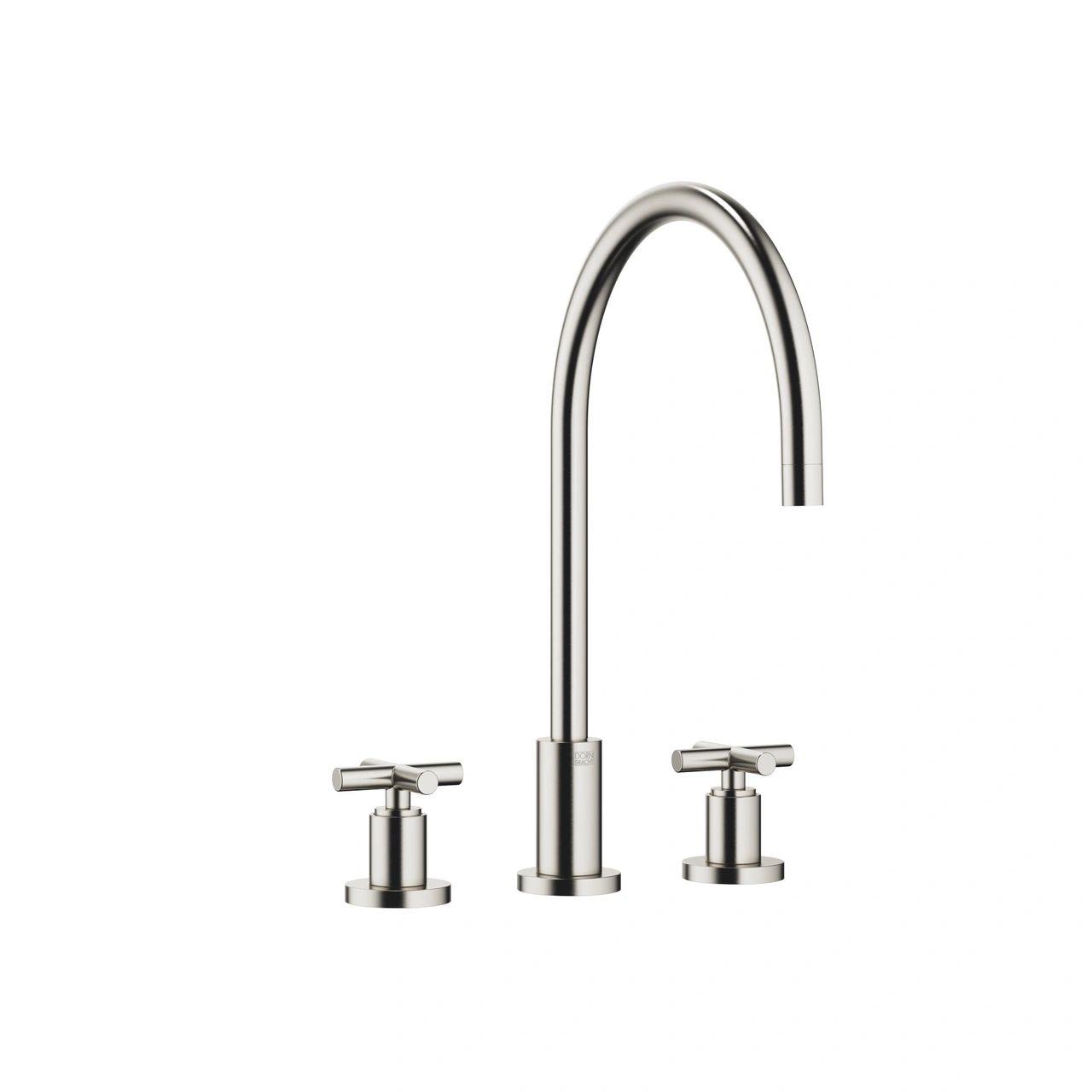 Tara Three-Hole Mixer Brushed Platinum