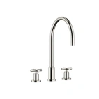 Tara Three-Hole Mixer Brushed Platinum