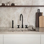 Tara Three-Hole Mixer Chrome