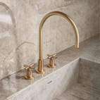 Tara Three-Hole Mixer Chrome