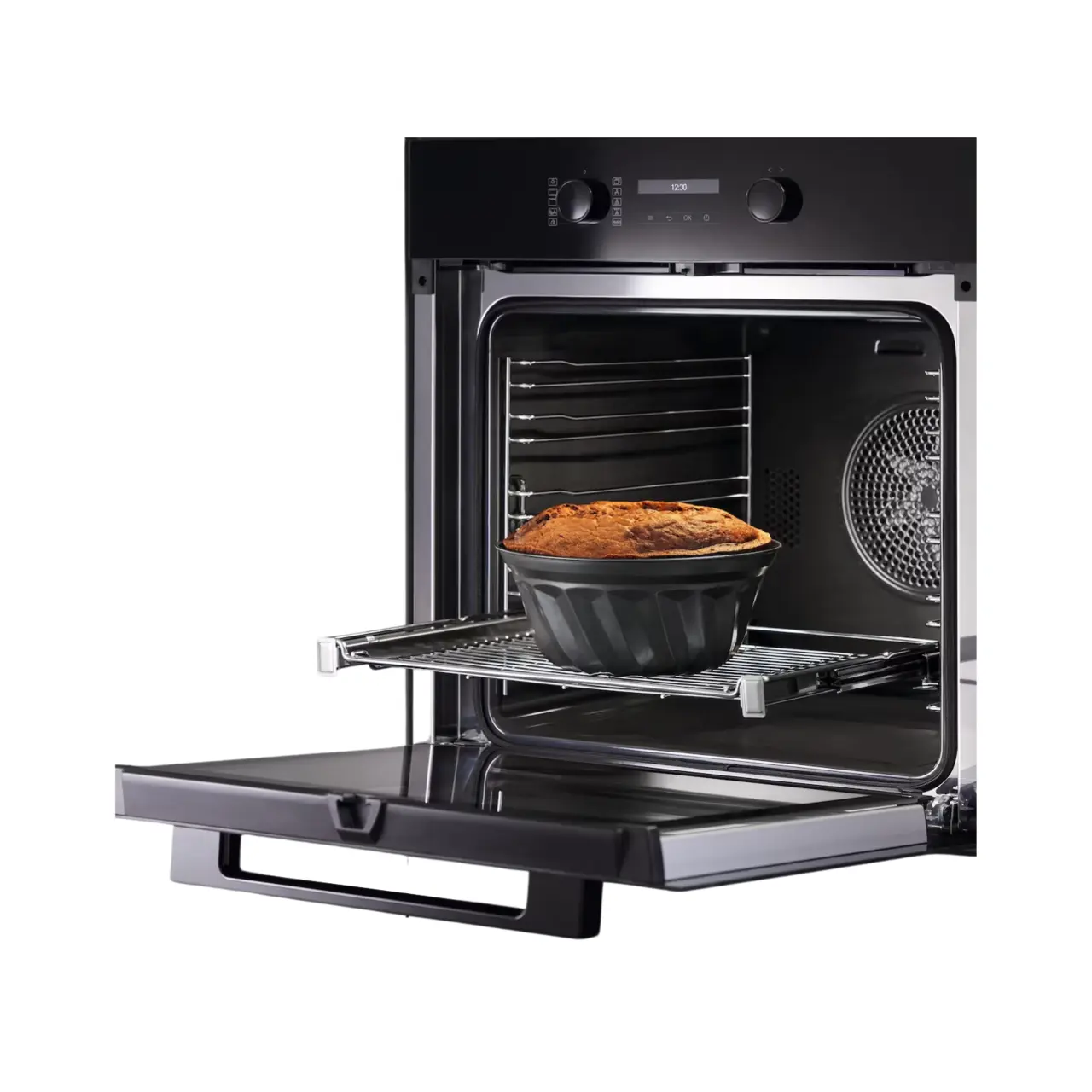Miele Inbyggnadsugn H 2861-1 BP Obsidiansvart