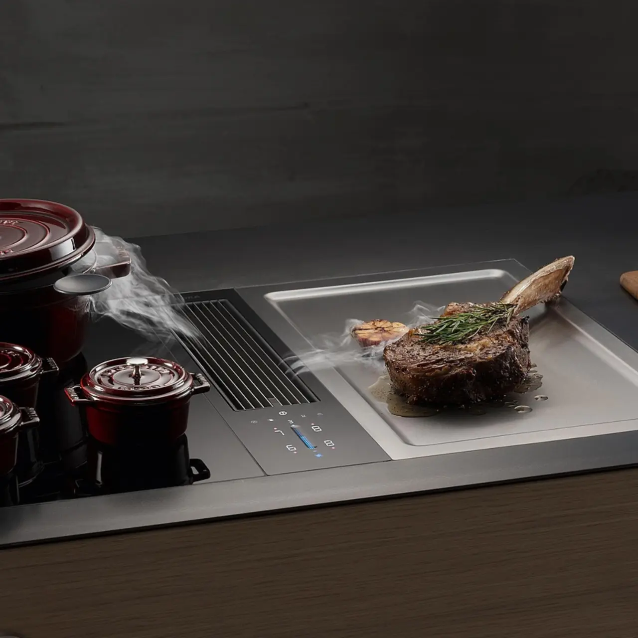 BORA Classic 2.0 med flexibel induktionshäll och Teppanyaki