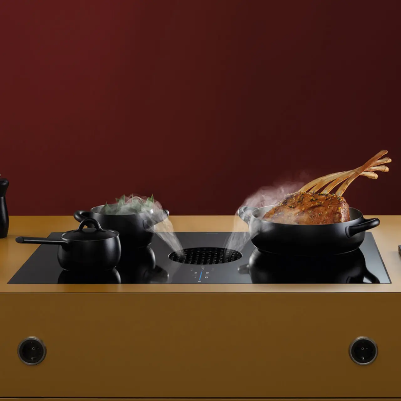 X Pure Induction Cooktop with Flexible Zones - Charcoal Filter