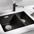 Diskho Subline 340/160-U Vänster  Silgranit Infino Antracit