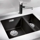 Subline 340/160-U Right Silgranit Infino Pebble Grey