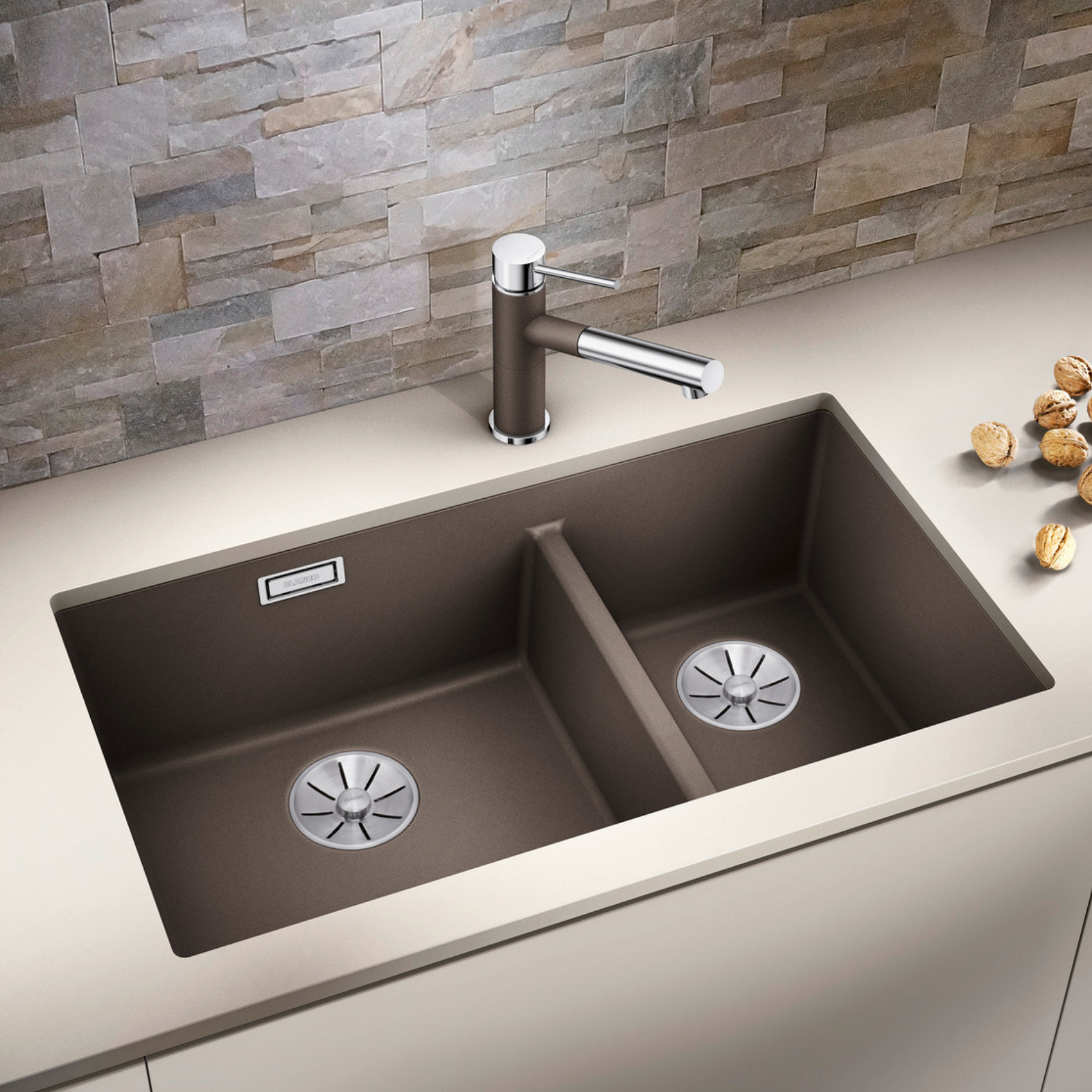 Subline 480/320-U Silgranit Infino Black Sink