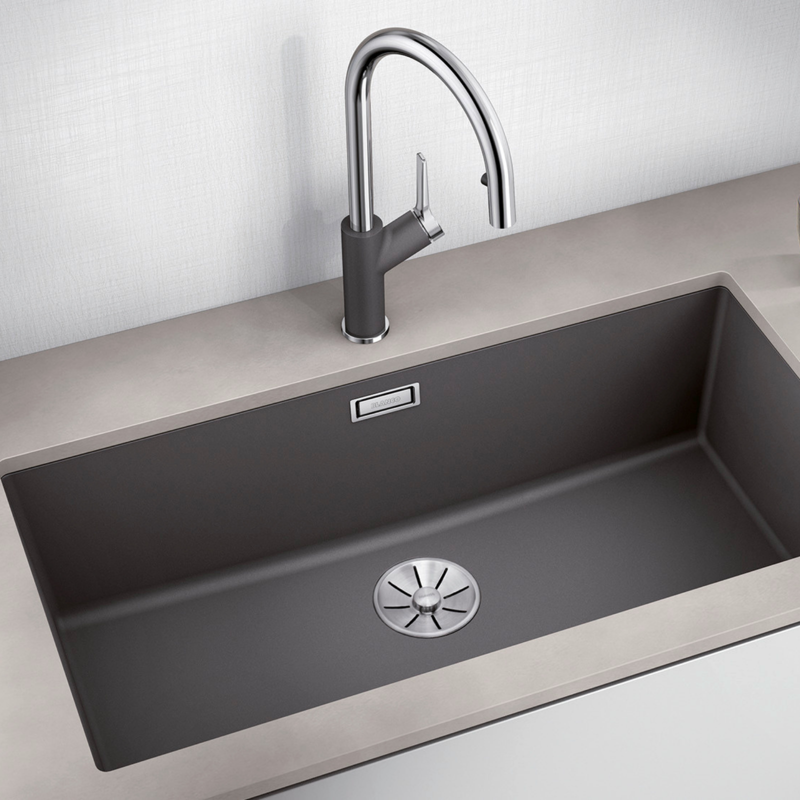 Subline 800-U Silgranit Infino Black Sink