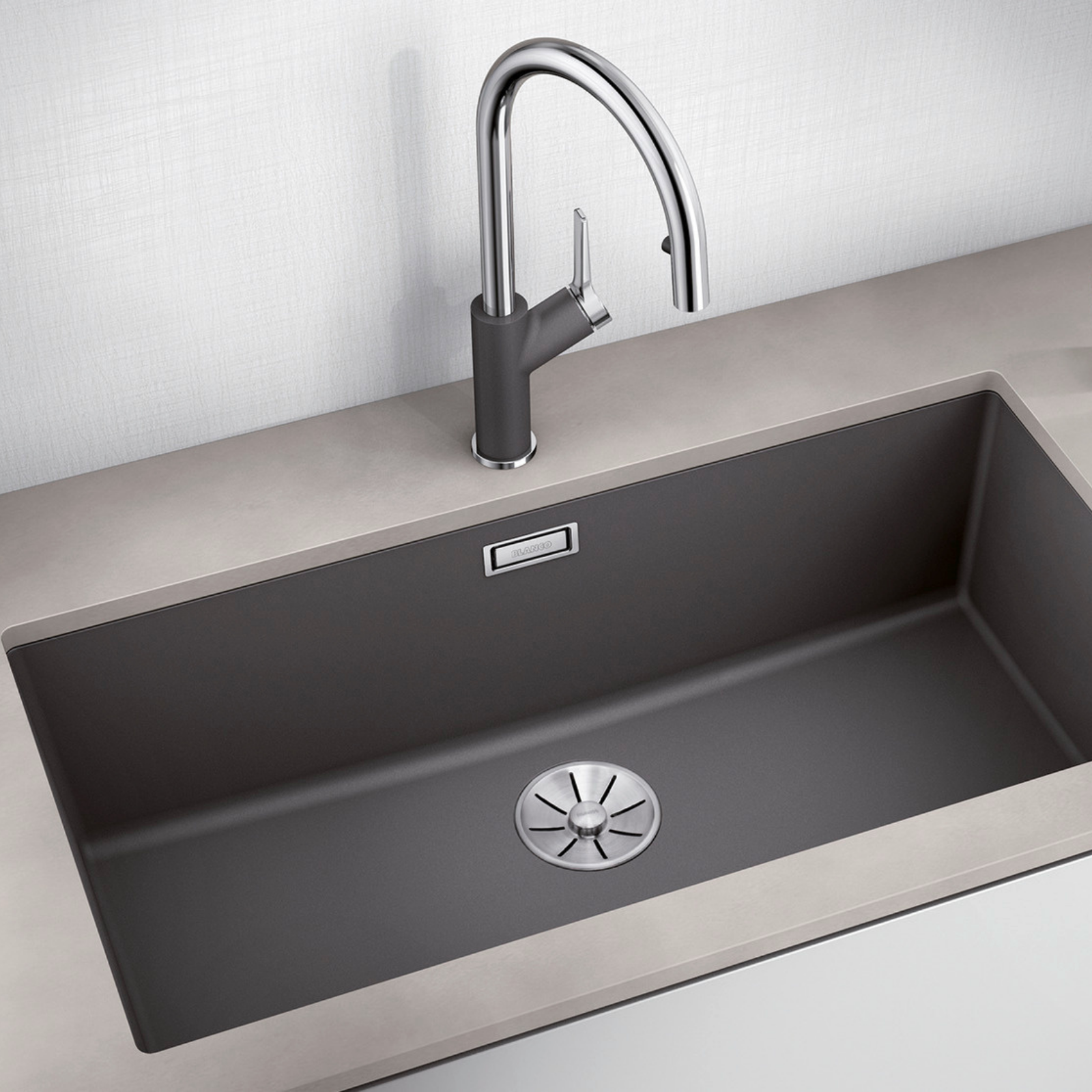 Subline 800-U Silgranit Infino Anthracite Sink