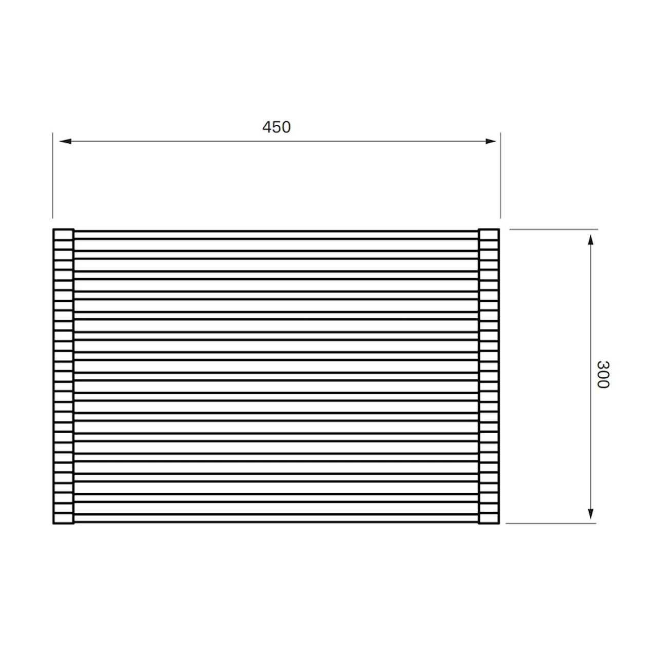 Dish Rack TA100 PVD Black Chrome