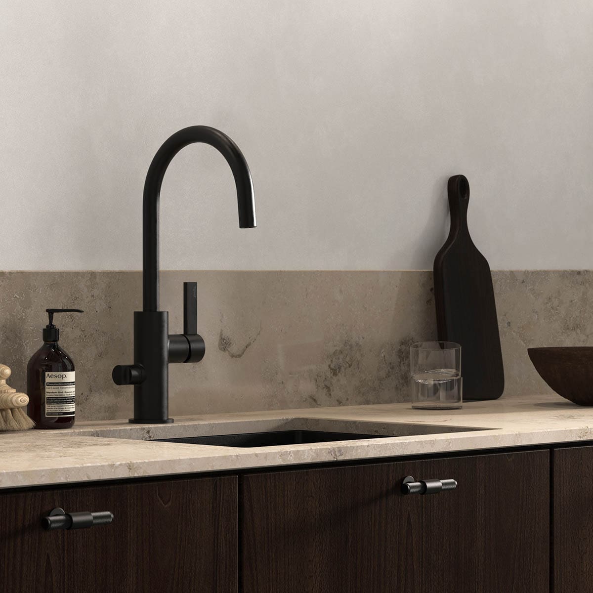 Kitchen Faucet ARM184 Matte Black