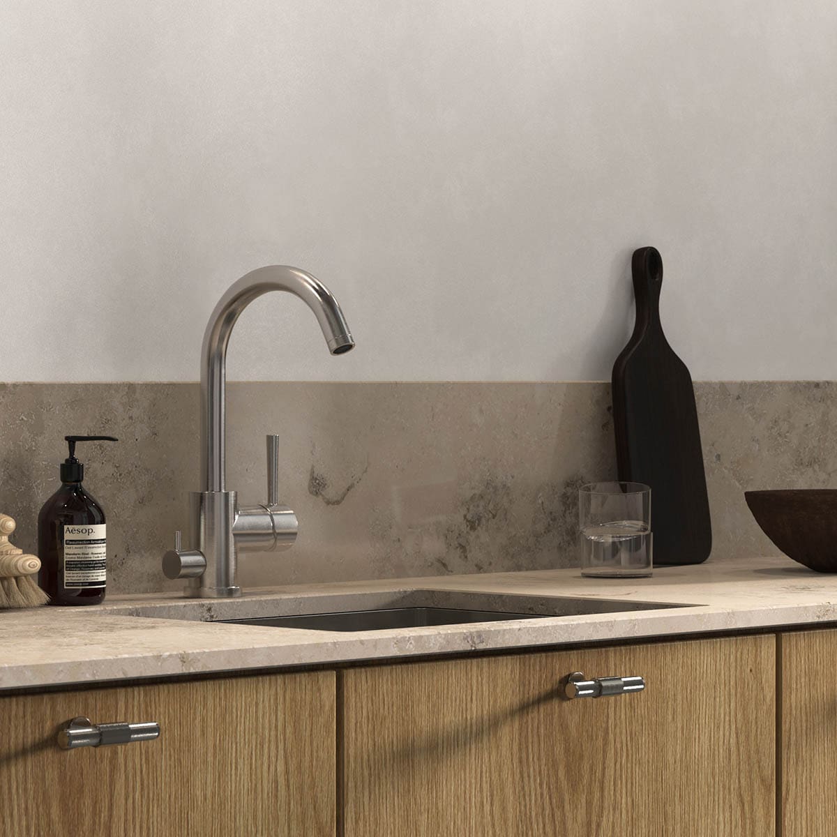 EVO184 Kitchen Faucet Brushed Nickel