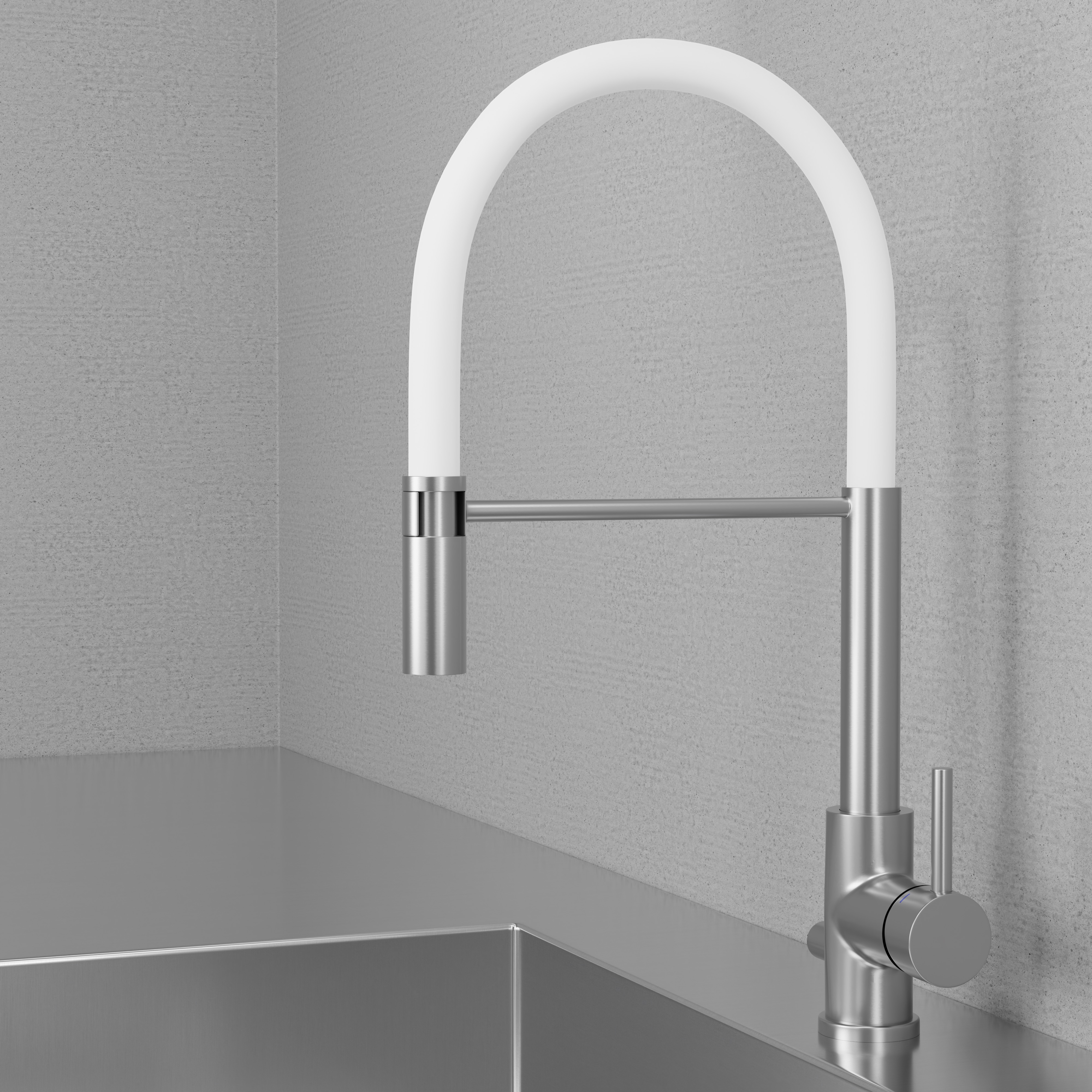 Köksblandare Steel Pro Original - Utan Diskmaskinsavst.