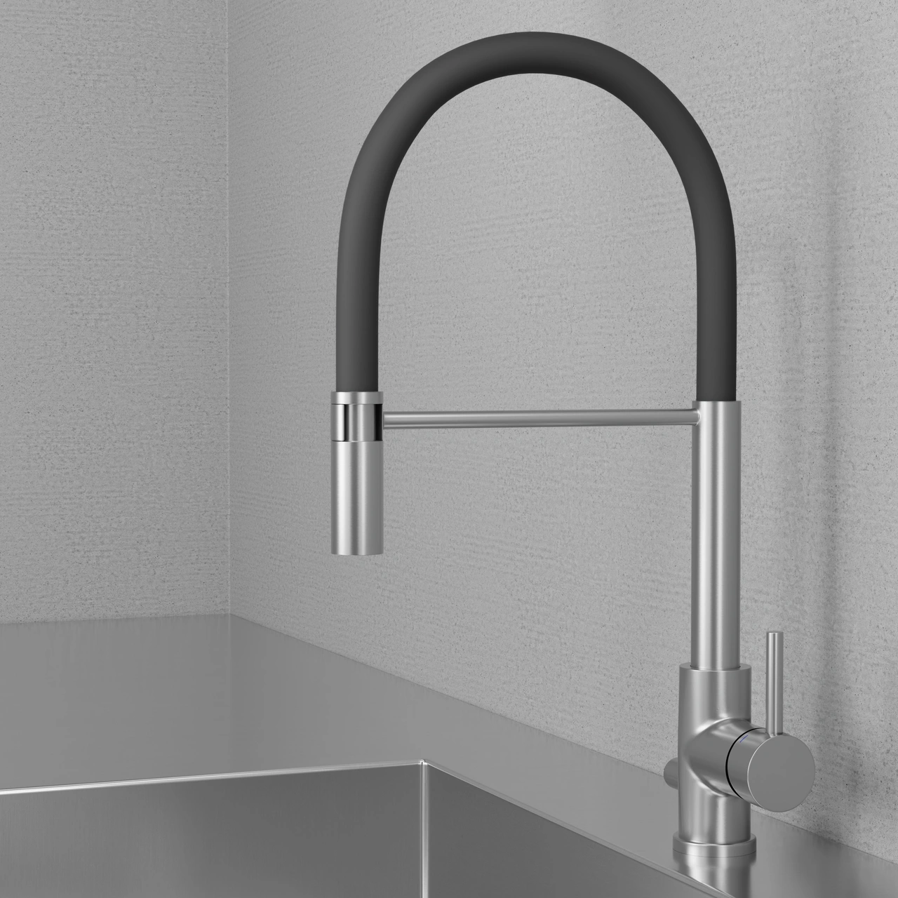 Köksblandare Steel Pro Original - Utan Diskmaskinsavst.