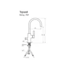 Tapwell Köksblandare ARM184 Bronze