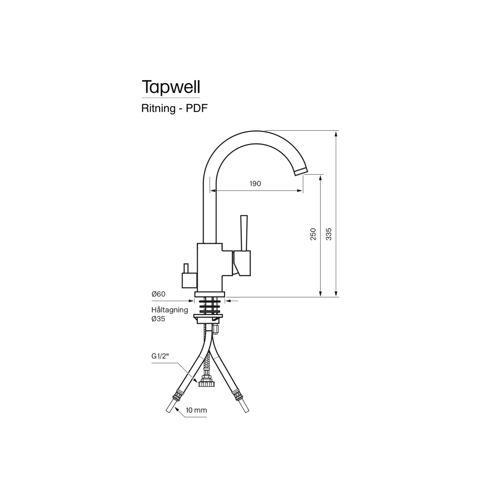 Kitchen Mixer EVO184 Graphite