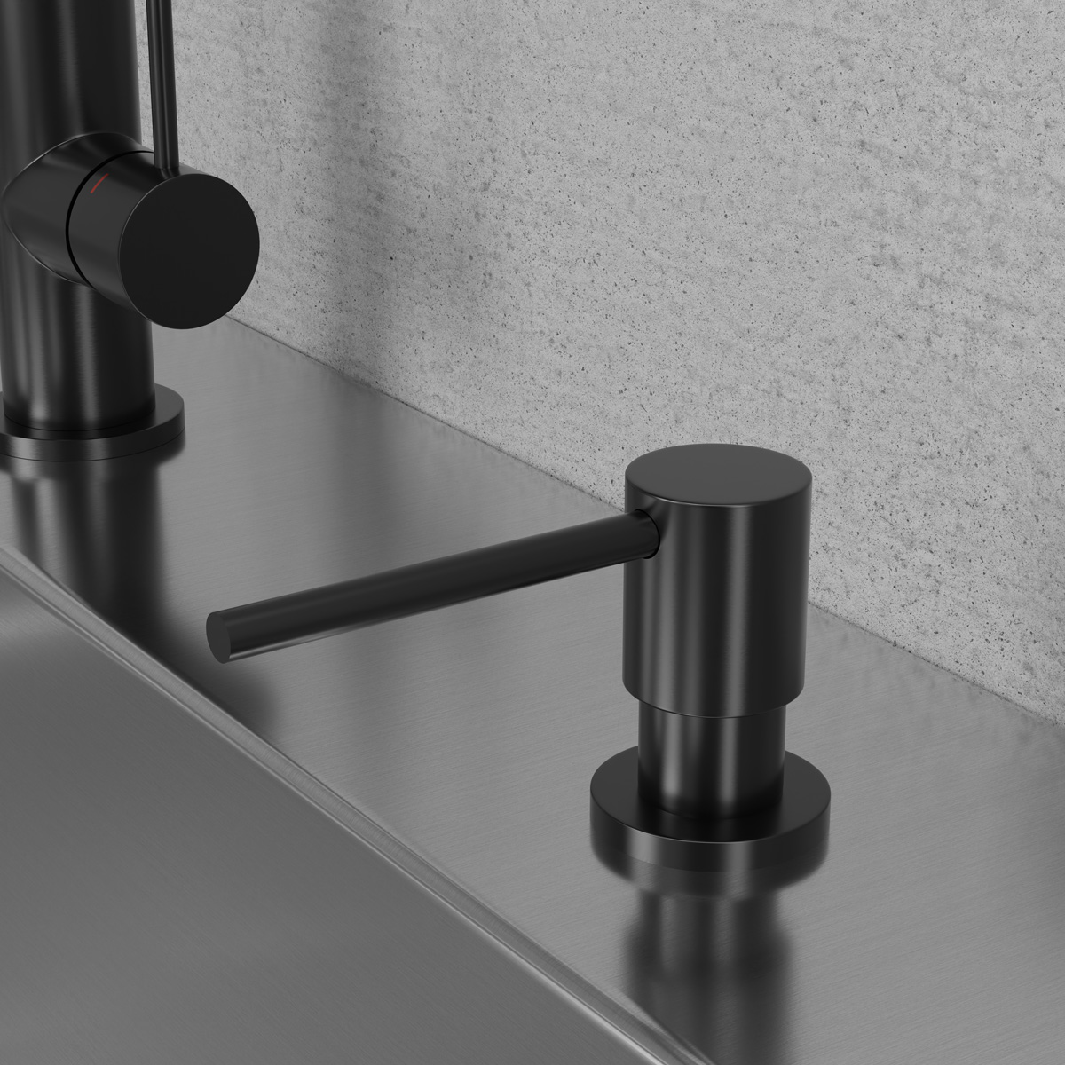 Steel Clean Dispenser Shadow Soap Pump
