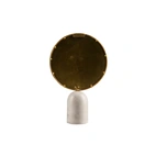 Round Mirror with Marble Base