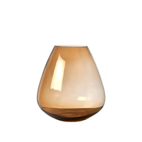 Whiskey Glass Vase - Beige