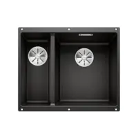 Subline 340/160-U Right Silgranit Infino Black Sink