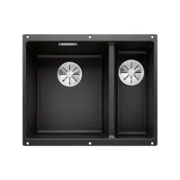 Subline 340/160-U Left Silgranit Infino Black Sink