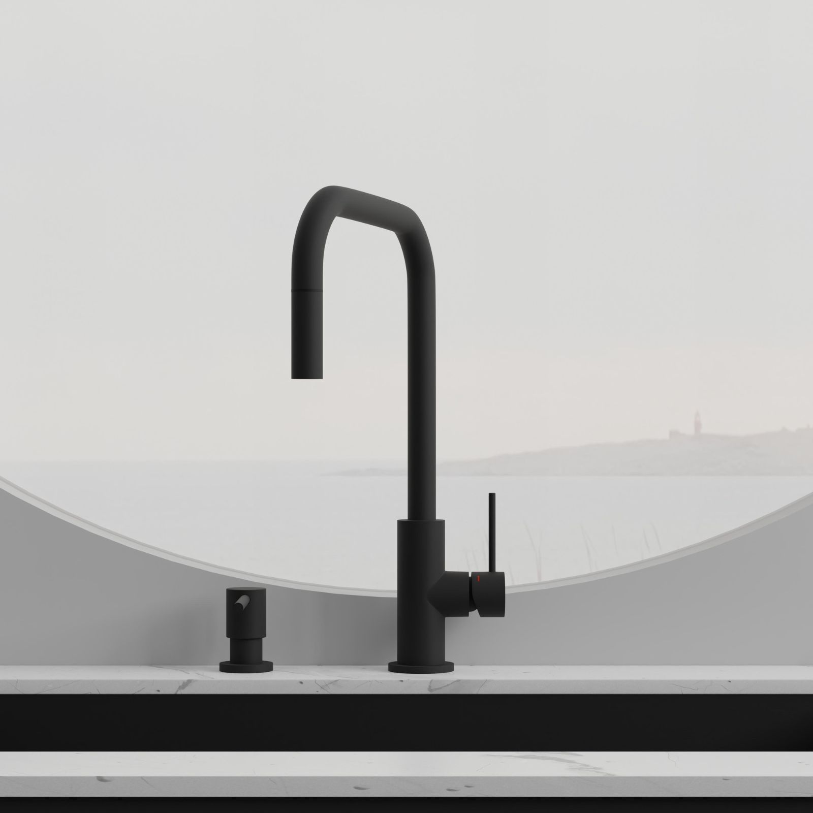 Köksblandare Accent Square Coal - Utan Diskmaskinavst.