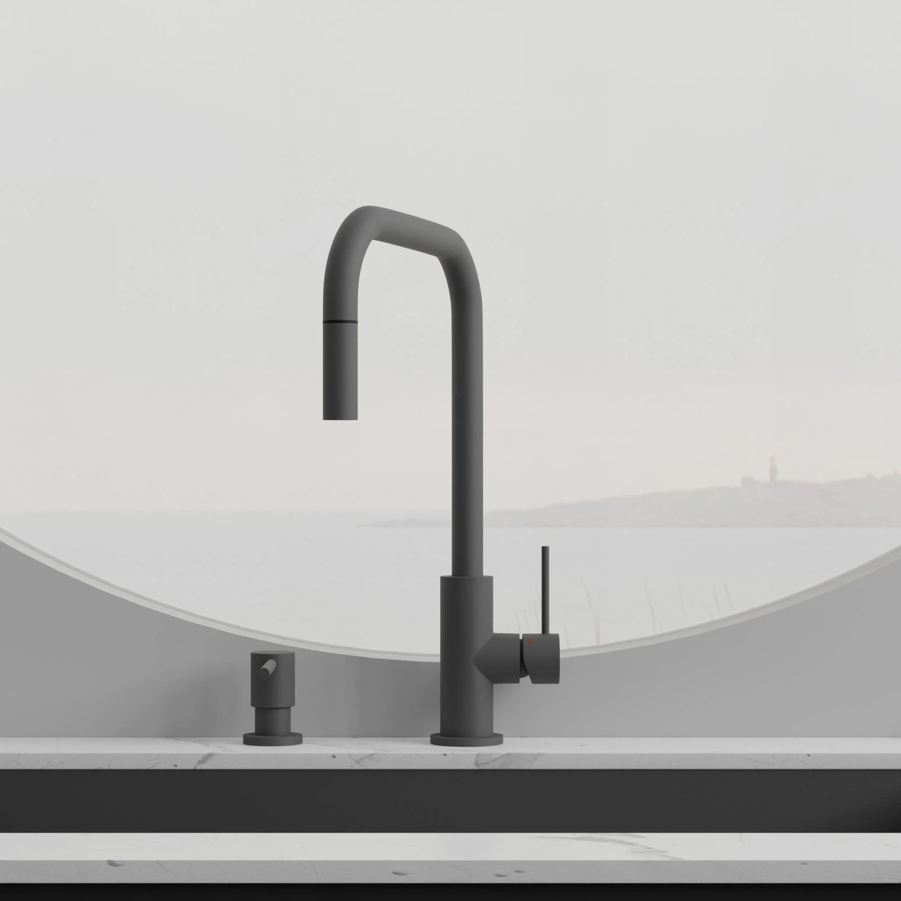 Kitchen Faucet Accent Square Scrap D