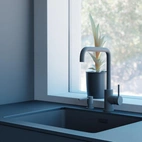 Kitchen Faucet Accent Square Scrap D