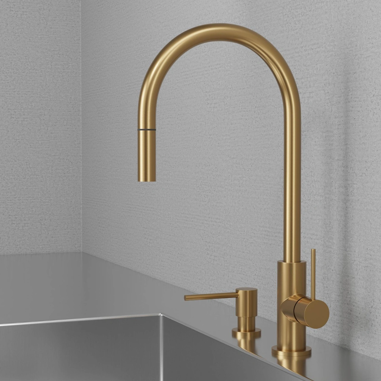 Köksblandare Steel Accent Sand Diskmaskinsavst.