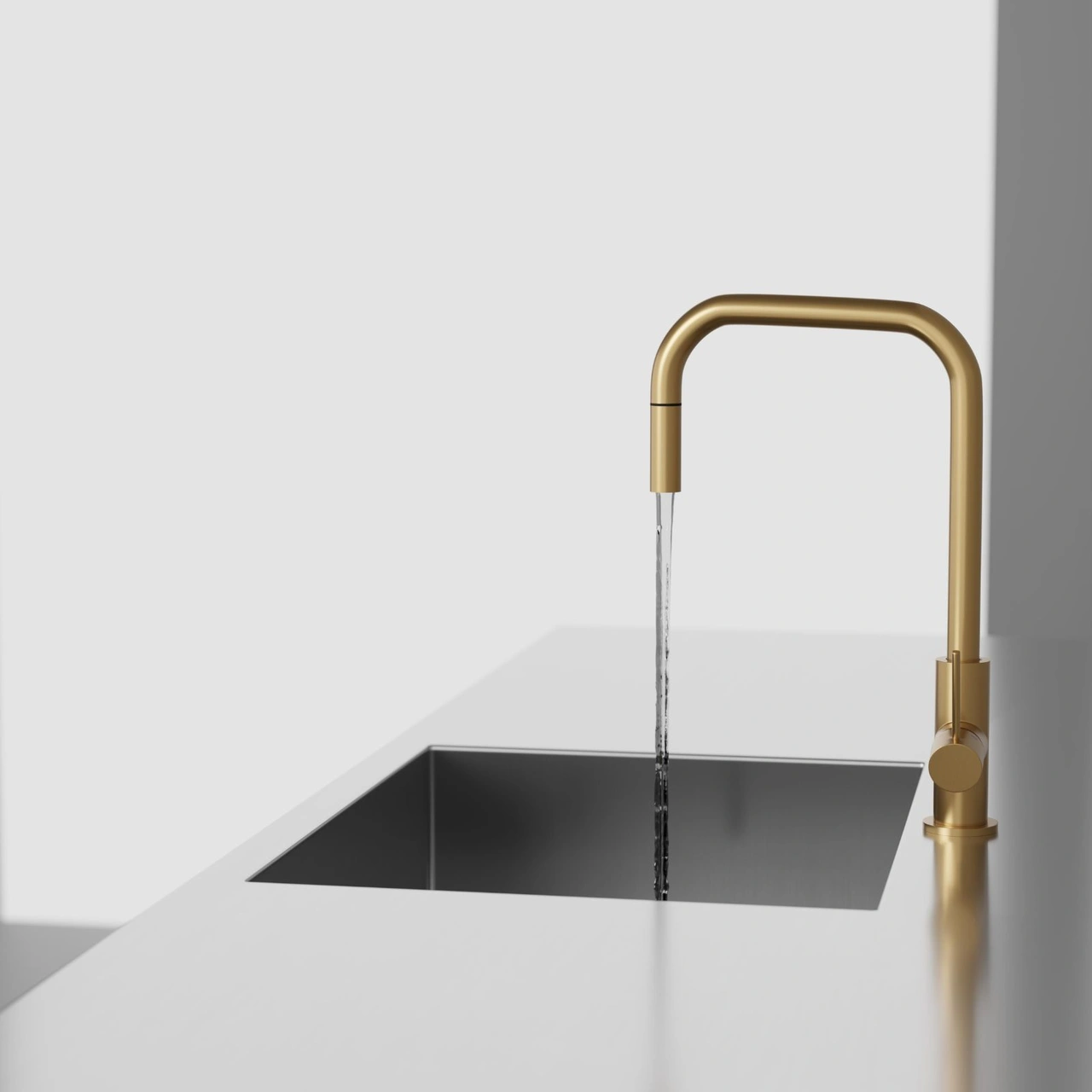 Köksblandare Steel Accent Square Sand Diskmaskinsavst.