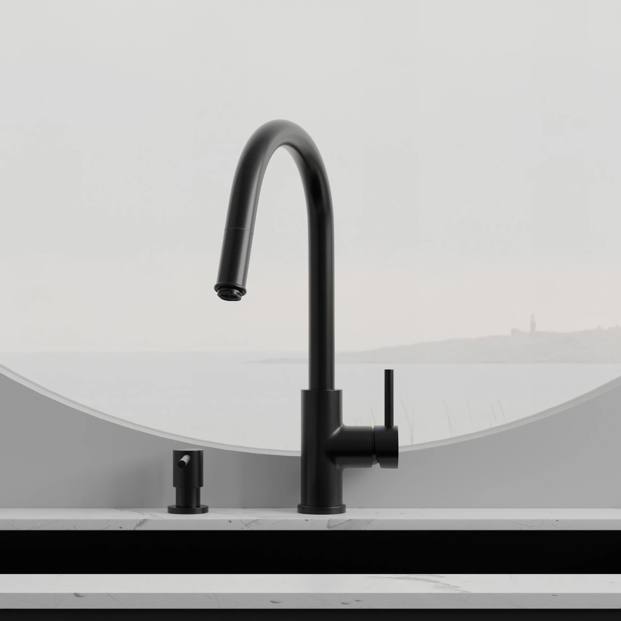 Köksblandare Steel Access Shadow - Utan Diskmaskinsavst.