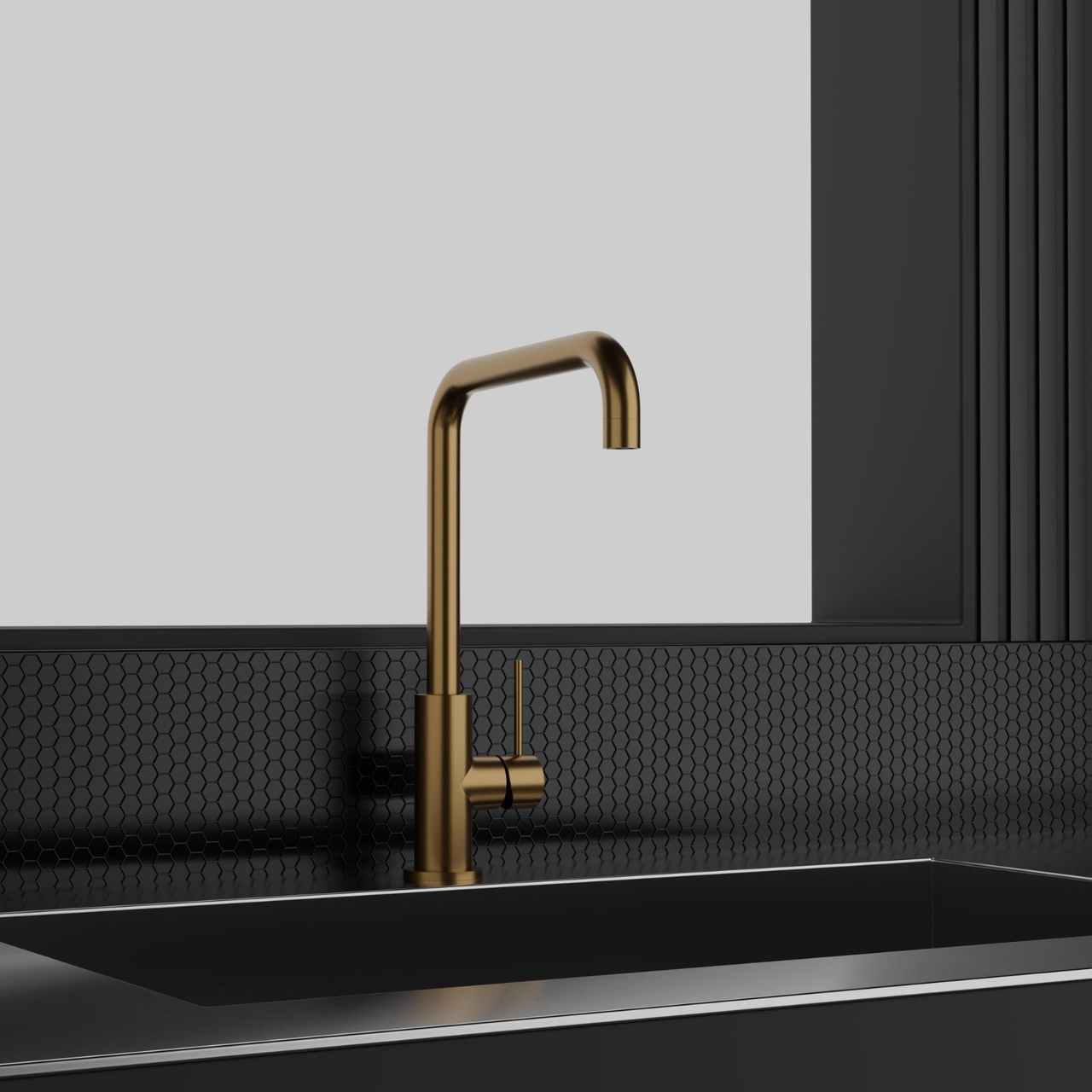 Kitchen Mixer Steel Mood Sand D