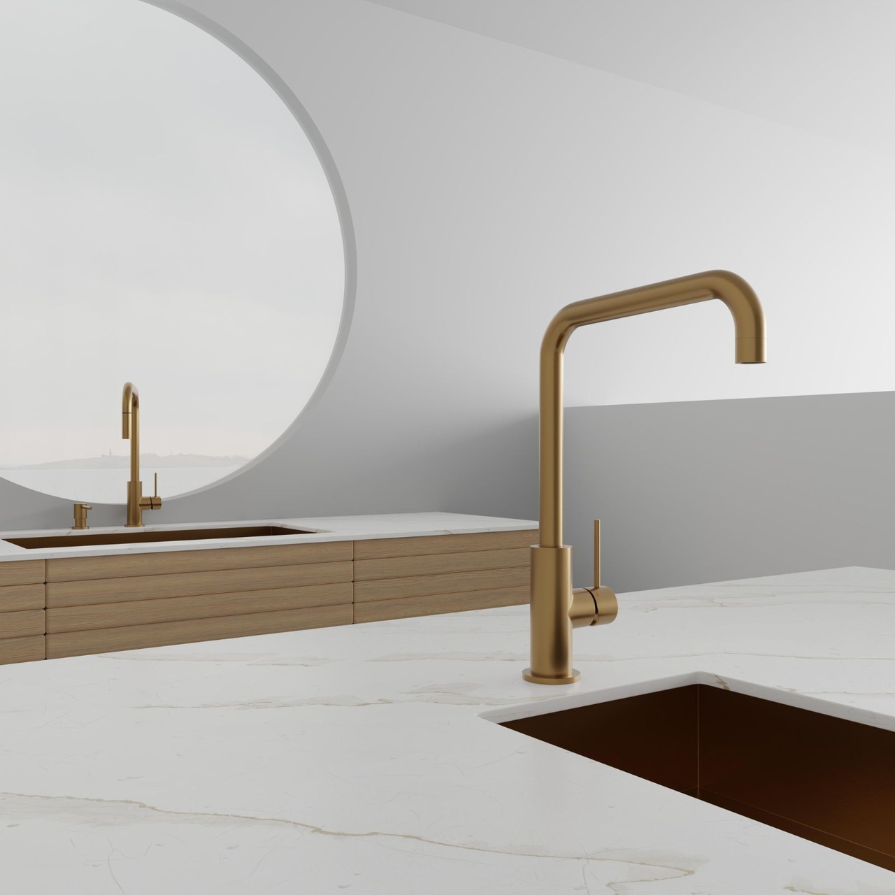 Kitchen Mixer Steel Mood Sand D
