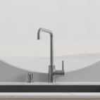 Köksblandare Steel Square Original - Utan Diskmaskinsavst.