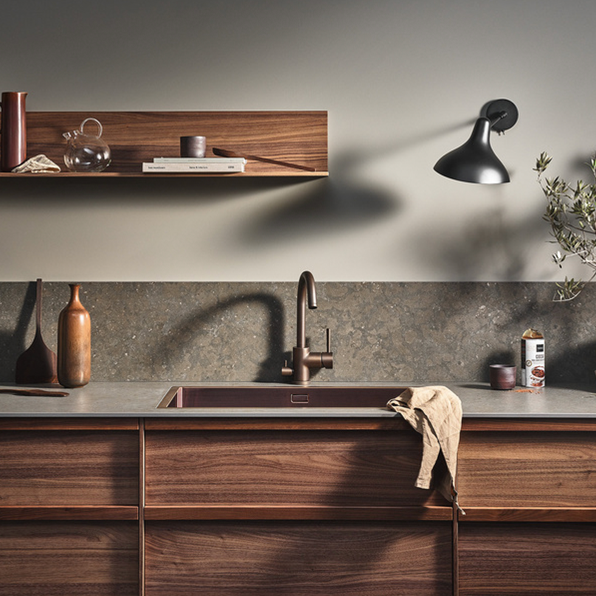 EVO184 Bronze Kitchen Mixer